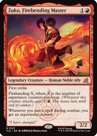 Zuko, Firebending Master (TLE-127) - Avatar: The Last Airbender: Eternal-Legal