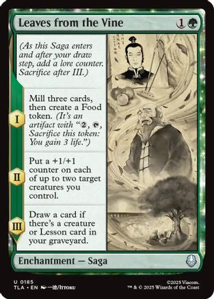 Leaves from the Vine (TLA-185) - Avatar: The Last Airbender