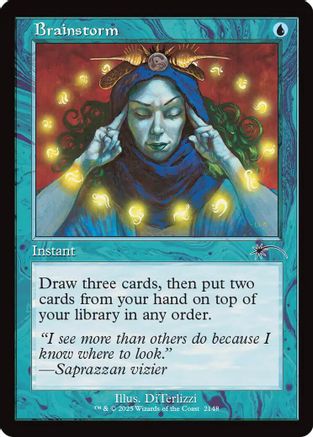 Brainstorm (2148) (Retro Frame) (SLD-2148) - Secret Lair Drop Series