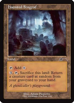 Haunted Fengraf (Retro Frame) (SLD-2160) - Secret Lair Drop Series