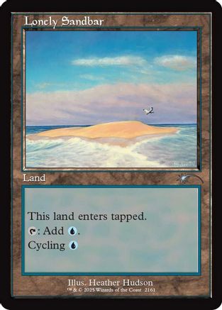Lonely Sandbar (Retro Frame) (SLD-2161) - Secret Lair Drop Series