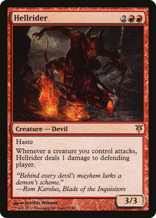 Hellrider (DDK-052) - Duel Decks: Sorin vs. Tibalt