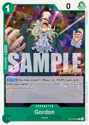 Gordon (OP13-024) - Carrying On His Will: 3rd Anniversary Tournament Cards