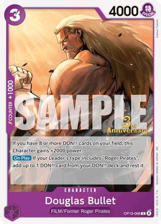 Douglas Bullet (OP13-068) - Carrying On His Will: 3rd Anniversary Tournament Cards