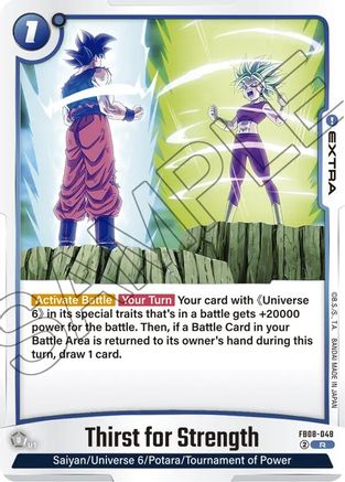 Thirst for Strength (FB08-048) - Saiyans Pride Holofoil