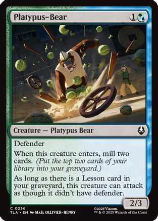 Platypus-Bear (TLA-236) - Avatar: The Last Airbender Foil