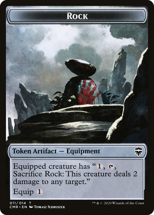Rock Token (CMR-011) - Commander Legends Tokens Foil