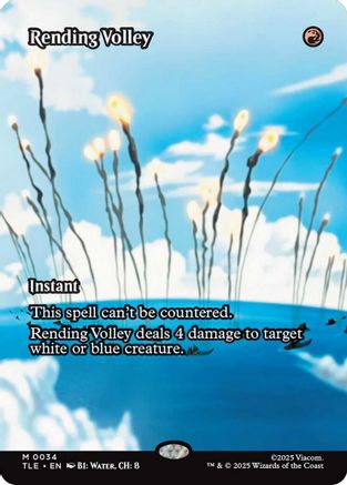 Rending Volley (Borderless) (TLE-034) - Avatar: The Last Airbender: Eternal-Legal