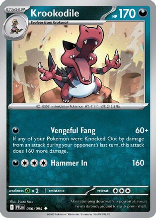 Krookodile 066  ME02 Phantasmal Flames - Uncommon