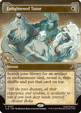 Enlightened Tutor (Showcase) (TLE-305) - Avatar: The Last Airbender: Eternal-Legal