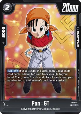 Pan : GT - FB08-113 (FB08-113) - Saiyans Pride Holofoil