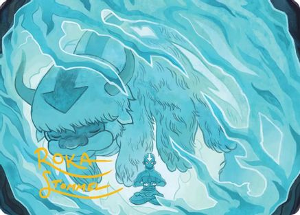 Aang's Iceberg 2 Art Card (Gold-Stamped Signature) (ASTLA-040) - Art Series: Avatar: The Last Airbender