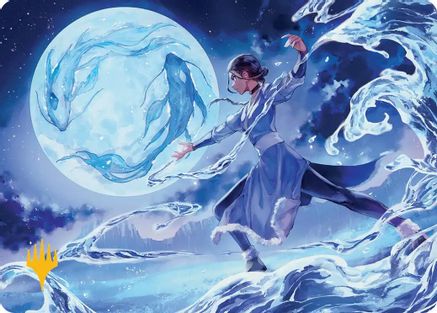 Waterbender Ascension Art Card (Gold-Stamped Planeswalker Symbol) (ASTLA-006) - Art Series: Avatar: The Last Airbender