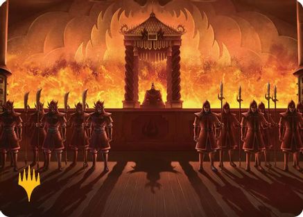Fire Lord Ozai Art Card (Gold-Stamped Planeswalker Symbol) (ASTLA-027) - Art Series: Avatar: The Last Airbender