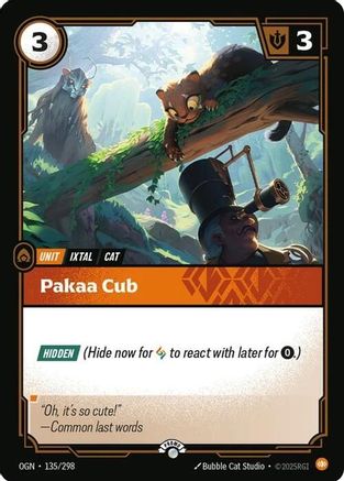 Pakaa Cub (135/298) - Riftbound Organized Play Promotional Cards Foil