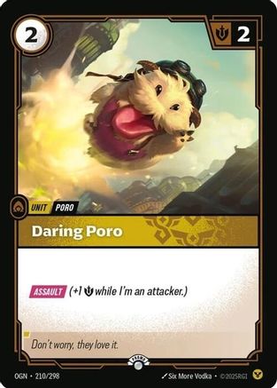Daring Poro (210/298) - Riftbound Organized Play Promotional Cards Foil