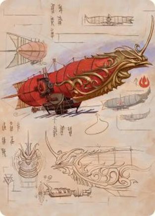 Phoenix Fleet Airship Art Card (ASTLA-035) - Art Series: Avatar: The Last Airbender