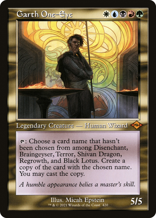 Garth One-Eye (Retro Frame) (MH2-420) - Modern Horizons 2 Foil