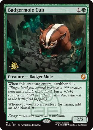 Badgermole Cub (PRE-167) - Prerelease Cards Foil