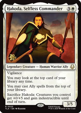 Hakoda, Selfless Commander (PRE-023) - Prerelease Cards Foil