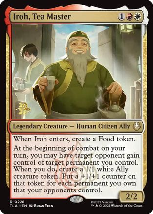 Iroh, Tea Master (PRE-228) - Prerelease Cards Foil