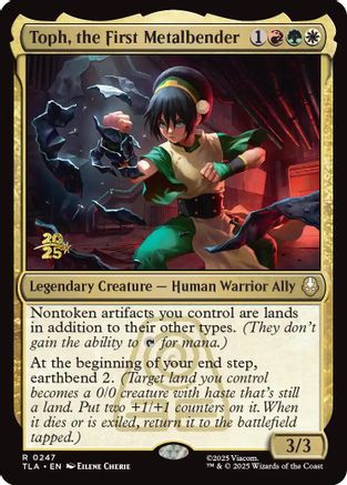 Toph, the First Metalbender (PRE-247) - Prerelease Cards Foil