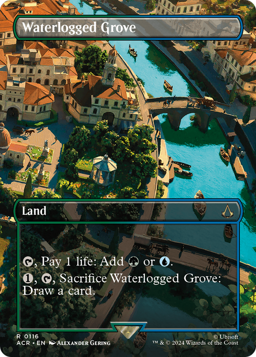 Waterlogged Grove (Borderless) (ACR-116) - Assassin's Creed Foil