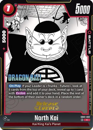 North Kai (SB02-002) - Manga Booster 02 Release Event Cards Holofoil