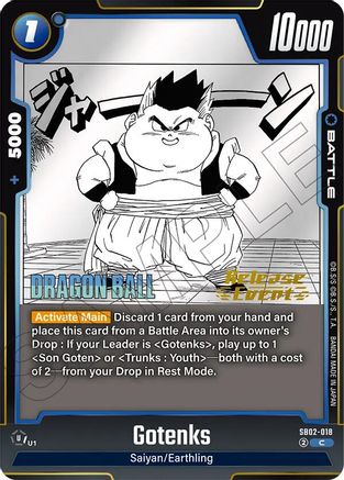 Gotenks - SB02-018 (SB02-018) - Manga Booster 02 Release Event Cards Holofoil