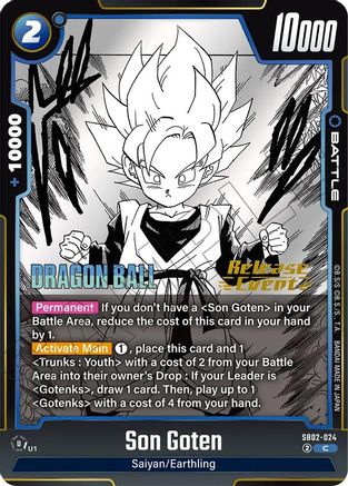 Son Goten (SB02-024) - Manga Booster 02 Release Event Cards Holofoil