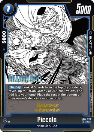 Piccolo - SB02-028 (SB02-028) - Manga Booster 02 Release Event Cards Holofoil