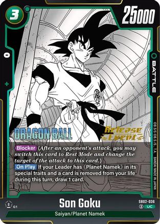 Son Goku - SB02-036 (SB02-036) - Manga Booster 02 Release Event Cards Holofoil
