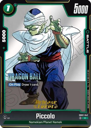 Piccolo - SB02-042 (SB02-042) - Manga Booster 02 Release Event Cards Holofoil