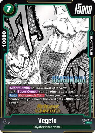 Vegeta - SB02-046 (SB02-046) - Manga Booster 02 Release Event Cards Holofoil
