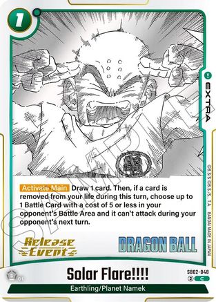 Solar Flare!!!! (SB02-048) - Manga Booster 02 Release Event Cards Holofoil