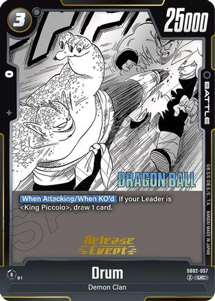 Drum (SB02-057) - Manga Booster 02 Release Event Cards Holofoil