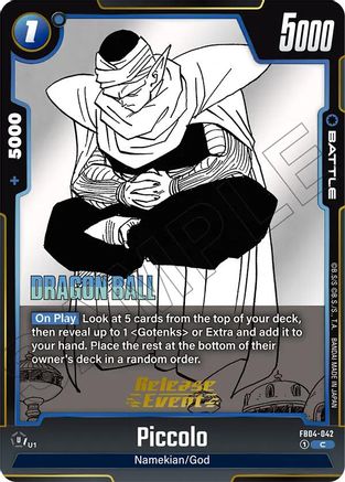Piccolo - FB04-042 (FB04-042) - Manga Booster 02 Release Event Cards Holofoil
