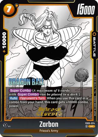 Zarbon - FB05-074 (FB05-074) - Manga Booster 02 Release Event Cards Holofoil