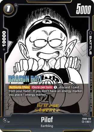 Pilaf (FB06-110) - Manga Booster 02 Release Event Cards Holofoil