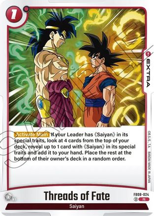 Threads of Fate (FB08-024) - Saiyans Pride Holofoil