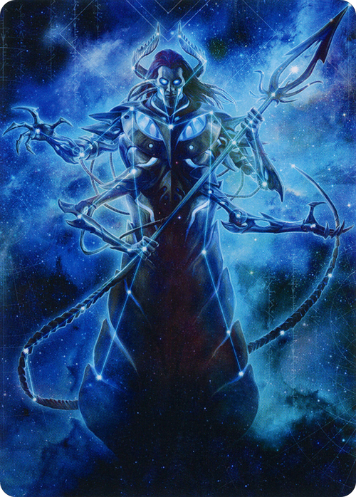 Heliod, the Warped Eclipse // Heliod, the Warped Eclipse (AMOM-060) - March of the Machine Art Series (Borderless) Foil