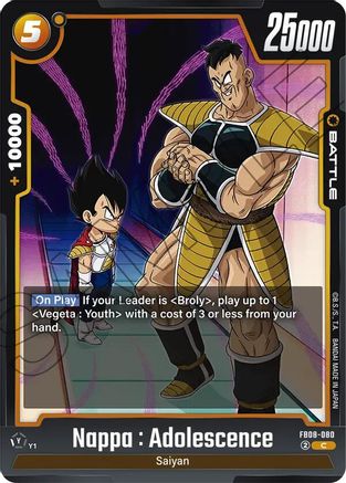 Nappa : Adolescence (FB08-080) - Saiyans Pride