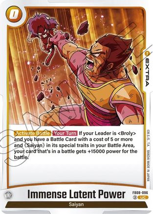 Immense Latent Power (FB08-096) - Saiyans Pride