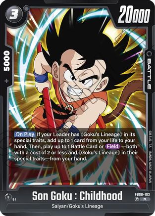 Son Goku : Childhood (FB08-103) - Saiyans Pride Holofoil