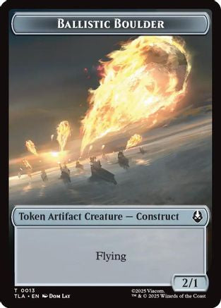 Ballistic Boulder // Soldier (0011) Double-Sided Token (TLA-13 // 11) - Avatar: The Last Airbender Foil