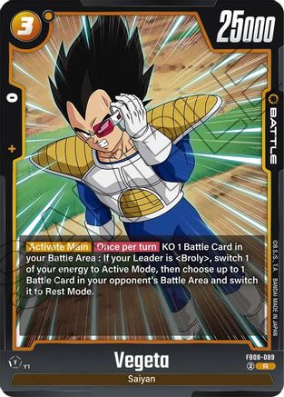 Vegeta - FB08-089 (FB08-089) - Saiyans Pride Holofoil