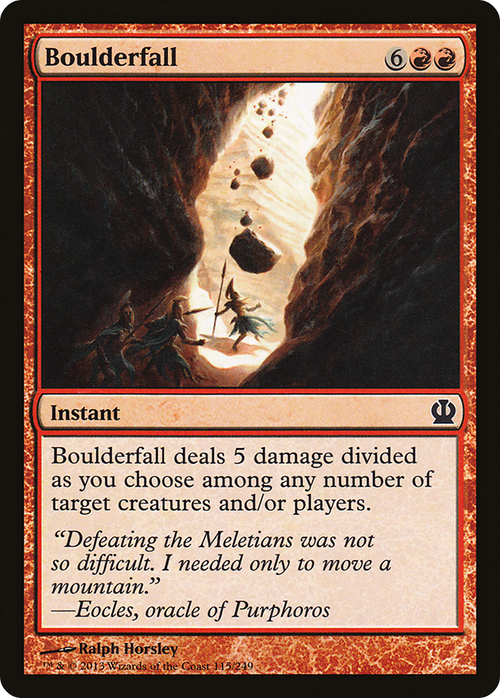Boulderfall (THS-115) - Theros Foil