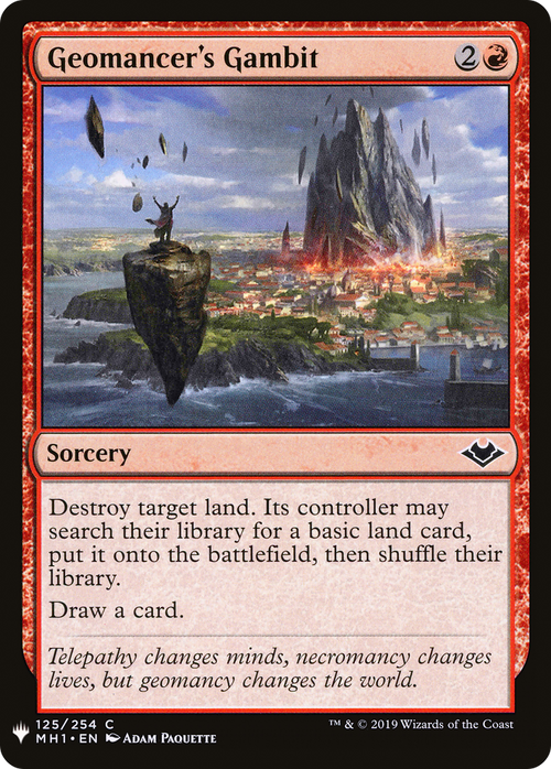 Geomancer's Gambit (LIST-MH1-125) - The List