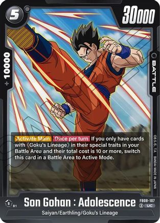 Son Gohan : Adolescence - FB08-107 (FB08-107) - Saiyans Pride