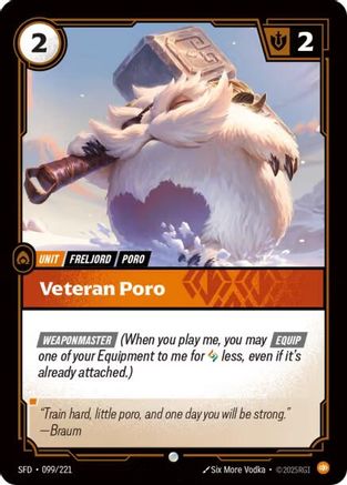 Veteran Poro (099/221) - Spiritforged Foil
